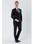 Siyah Gabardin Kırlangıç Yaka 6 Drop Slim Fit Dar Kesim Basic Takım Elbise 1001245011 3