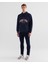 Erkek Lacivert Relaxed Fit Kapüşonlu Logolu Sweatshirt 2524338T.410 3