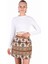 3027A Desenli Etek Vizon 2