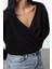 Tarz Regular Kapüşonlu Düşük Kol Regular Normal Kalıp Esnek Örme Sweatshirt 1