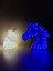 Beyaz Unicorn ve Mavi Aynalı Led'li Unicorn Hediye Kutusu Gece Lambası 5