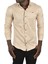 Likralı Çıtçıtlı Kırışmayan Süet Kumaş Slim Fit Cepsiz Mevsimlik Gömlek 2500556 4