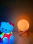 LED Işıklı Küre ile Rcb Renk Değiştiren Damla Silikon Hello Kitty Gece Lambası Hediye Kutusu 5