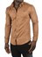 Likralı Çıtçıtlı Kırışmayan Süet Kumaş Slim Fit Cepsiz Mevsimlik Gömlek 2500556 5