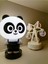 LED Panda ve Kurmalı Müzikli Resimli Dönme Dolap Gec Lambası Hediye Kutusu 1