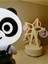LED Panda ve Kurmalı Müzikli Resimli Dönme Dolap Gec Lambası Hediye Kutusu 2