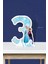 frozen karlar ülkesi temalı ayaklı rakam pano - 3 yaş (40 cm ) 1