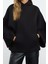 Kadın Moda Şık Bol Kapüşonlu Yarasa Kol Uzun Yarasa Kol Overize Geniş Kalıp Örme Sweatshirt 3