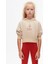 Kız Çocuk Pamuklu Orta Kalınlık Kapüşonlu Crop Sweatshirt 2