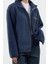 Tarz Oversize Dik Yaka Standart Kol Uzun Kalın Polar Fermuarlı Cepli Örme Sweatshirt 2