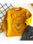 Neşeli Bebekler Winnie The Pooh Nakışlı Şardonlu Üç Ip Polar Takım Hardal 2