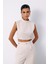 Çıt Çıt Detaylı Crop Bluz - Bej 1