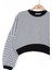 Kız Çocuk Pamuklu Çizgili Crop Sweatshirt 5