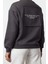Bisiklet Yaka Düşük Kol Normal Kalıp Ön ve Sırt Baskılı Kalın Polarlı Örme Sweatshirt 4
