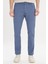 Slim Fit Dar Kesim 5 Cep Armürlü Esnek Pantolon 1