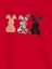 Kız Çocuk Pamuklu Orta Kalınlık Tavşan Baskılı Sweatshirt 5