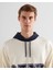 Erkek Krem Regular Fit Kapüşonlu Logolu Sweatshirt 2524341T.130 4