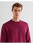Erkek Bordo Regular Fit Bisiklet Yaka Logolu Sweatshirt 2036017.558 4