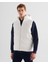 Erkek Krem Regular Fit Kapüşonlu Logolu Yelek 7124109T.113 5