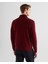 Erkek Kırmızı Regular Fit Yarım Fermuarlı Kazak 87213.604 2