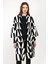 Desenli Uzun Oversize Hırka 1