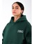 Cafe Relaxed Fit Hoodie Kadın - Yeşil 1