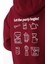 Coffee Party Relaxed Fit Hoodie Kadın - Bordo 1