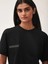 Siyah Unisex Nature Concept Baskılı Oversize T-Shirt 1