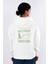 But First Matcha Relaxed Fit Hoodie Kadın - Ekru 3