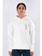 But First Matcha Relaxed Fit Hoodie Kadın - Ekru 5