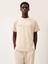 Krem Unisex Nature Concept Baskılı Oversize T-Shirt 2