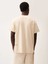 Krem Unisex Nature Concept Baskılı Oversize T-Shirt 3