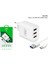 TT_SZB-SG49 Ev Tipi  Telefon Şarj Aleti 3 USB Portlu 30W 2