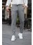 Slimfit Jogger Mevsimlik Gri Likralı Rahat Pantolon 2