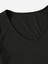 V Yaka Siyah Renk Fitilli Kısa Kollu Regular Crop Top Bluz 3