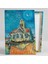 Van Gogh Angel Vincent The Church In Auvers Gece Mavi Gökyüzü ve Ay Vincent Kilisede Dikey Kanvas Tablo 2