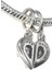 Anne ve Kız Kalp İkili Charm | 925 Ayar Gümüş 2