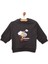 Basic Az Şardonlu Aslan Desenli Sweatshirt Erkek Bebek 1