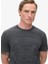 Bisiklet Yaka Siyah Erkek T-Shirt M1012004A04A_EMBOSSED Logo Graphıc 3