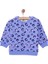 Basic Az Şardonlu Leopar Desenli Sweatshirt Kız Bebek 1