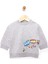 Basic Az Şardonlu Aslan Desenli Sweatshirt Erkek Bebek 1