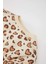 Kız Bebek Bisiklet Yaka Leopar Desenli İçi Yumuşak Tüylü Sweatshirt D7194A524WN 2
