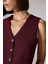 X Sorbe Regular Fit V Yaka Düğmeli Blazer Yelek D9928AX24AU 5