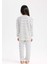 Kız Çocuk Pijama Takım Çizgili Uzun Kollu Üst Beli Lastikli Uzun Alt D7747A824WN 5