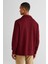 Erkek Bordo Regular Fit Yarım Fermuarlı Sweatshirt 2