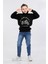 Degaje Yaka 3 Ip Kışlık Erkek Çocuk Kalın Sweatshirt Lacivert MRN7021 2