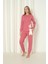 Fwn 4002 Interlok Kışlık Tavşanlı Kadın Pijama Takımı 1