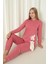 Fwn 4002 Interlok Kışlık Tavşanlı Kadın Pijama Takımı 3