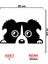 Bagajdan Bakan Köpek Sticker Model 1 - Oto Sticker - Araba Sticker - Araç Sticker 2