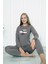 Fwn 4006 Interlok Kışlık Bulut Desenli Kadın Pijama Takımı 3